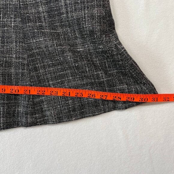 LOFT Lightweight Tweed Skirt Size 10 Fluted Hem Silk Blend Tweed Midi - Picture 7 of 10